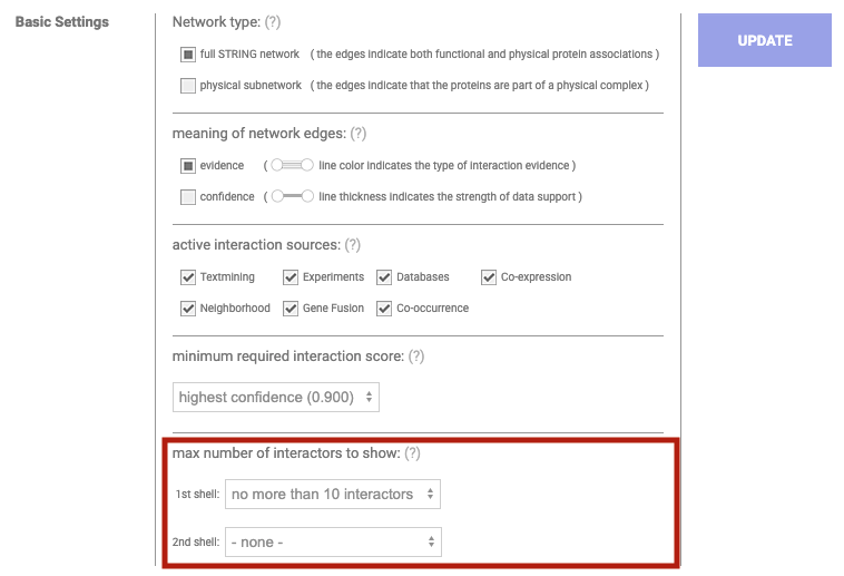 basic settings additional nodes