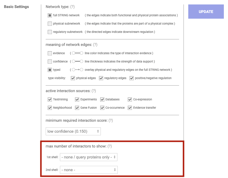 basic settings additional nodes